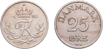 2 Kroner - Frederik IX 1952 N♥S (XF) - Copenhagen Mint - Denmark