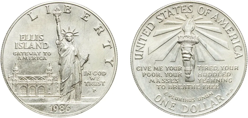 1 Dollar (Statue of Liberty) 1986 P (UNC) - Philadelphia Mint