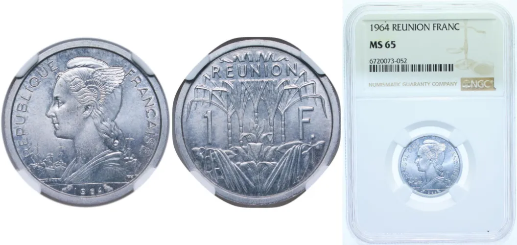 1964 1 Franc (NGC MS 65) - Paris Mint - France | Coins NB