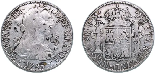 1806 TH 8 Reales - Carlos IV (VF) - Mexico City Mint - Mexico
