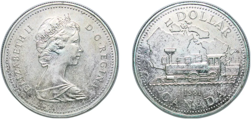 1 Dollar - Elizabeth II (Trans-Canada Railway) 1981 (PF) - Royal