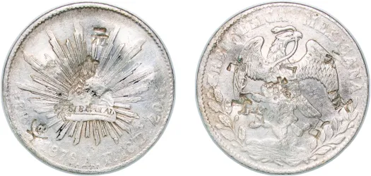 8 Reales 1869 Ca MM (NGC XF) - Mexican Mint - Mexico | Coins NB