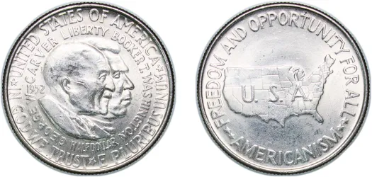 ½ Dollar (Washington-Carver) 1952 (UNC) - United States Mint of