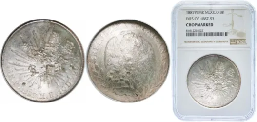 8 Reales (Dies of 1887 - 1893) 1887 Pi MR (NGC) - Mexico | Coins