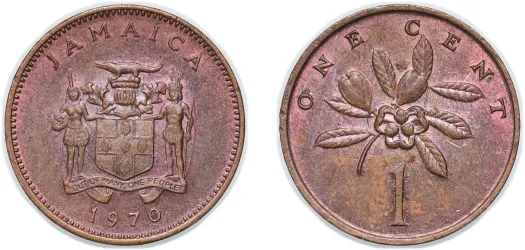 1 Cent (Wide legend) 1970 (BU) - Jamaica | Coins NB - Auction