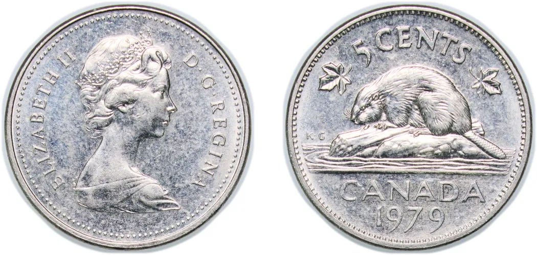 5 Cents - Elizabeth II (2nd portrait modified) 1979 (AU) - Canada