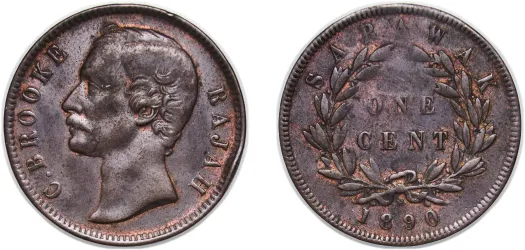 1937 H 1 Cent - Charles V. Brooke Rajah (UNC) - British Malaysia