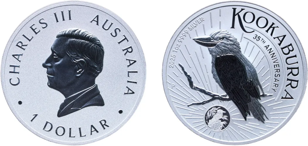 1 Dollar Charles III 35Th Anniversary Kookaburra 2025 (UNC