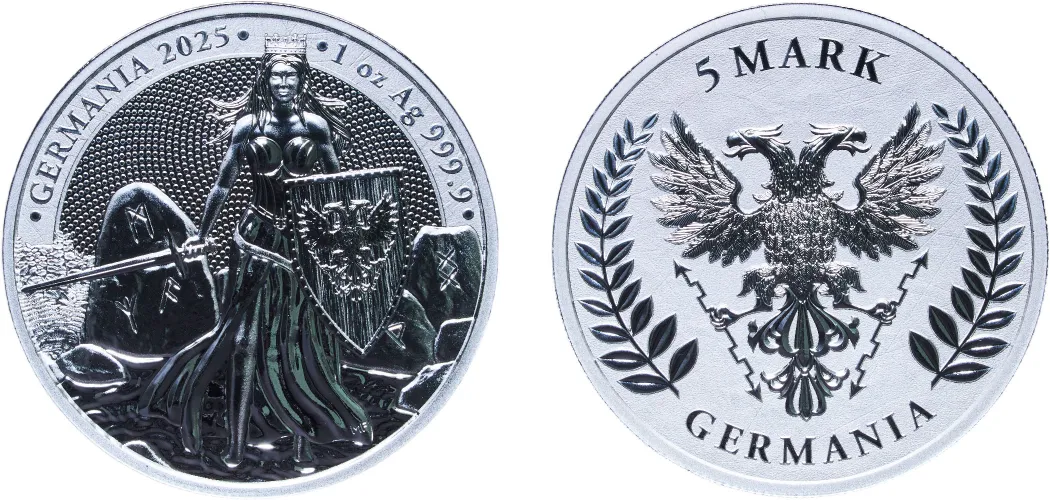 5 Mark Lady Germania (Germania) 2025 (UNC) - Germania Mint