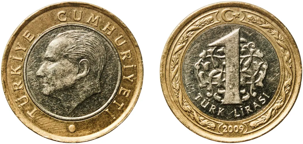1 Lira (heavy type) 2009 (AU) - Turkish State Mint - Turkey