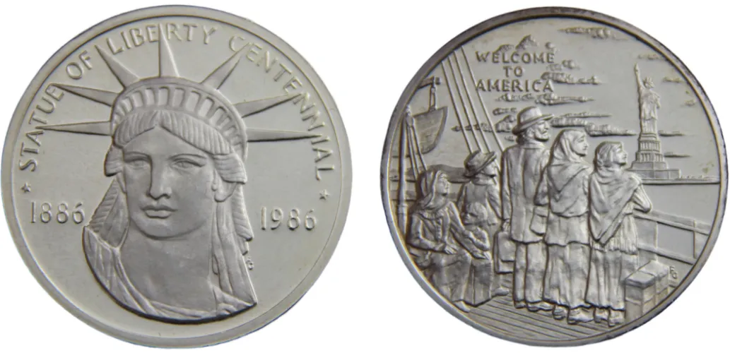 United States 1986 Medal Statue of Liberty Centennial (BU