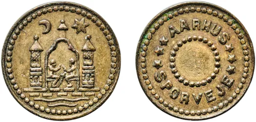 ・１９２６年・DANSK Carclub・２３cm・Copen・ 2 Kroner - Christian X 1926 HCN♥GJ (XF) - Denmark | Coins NB