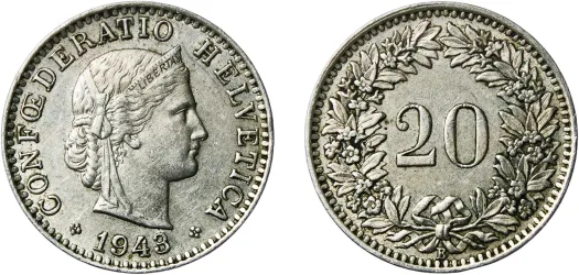 5 Francs (Red Cross) 1963 B (NGC MS 64) - Switzerland | Coins NB