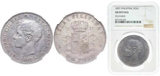 1 Peso (Large type) 1903 S (NGC AU 50) - San Francisco Mint