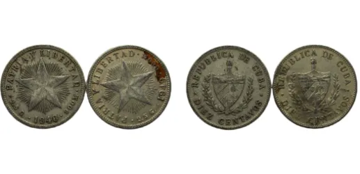 1915 40 Centavos (VF) - Philadelphia Mint - Cuba | Coins NB