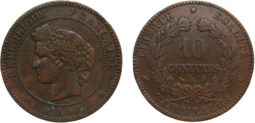 5 Francs 1876 A (NGC AU 53) - Paris Mint - France | Coins NB